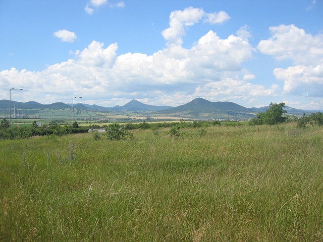 Uitzicht op de Ore mountains ofwel Ertsgebergte